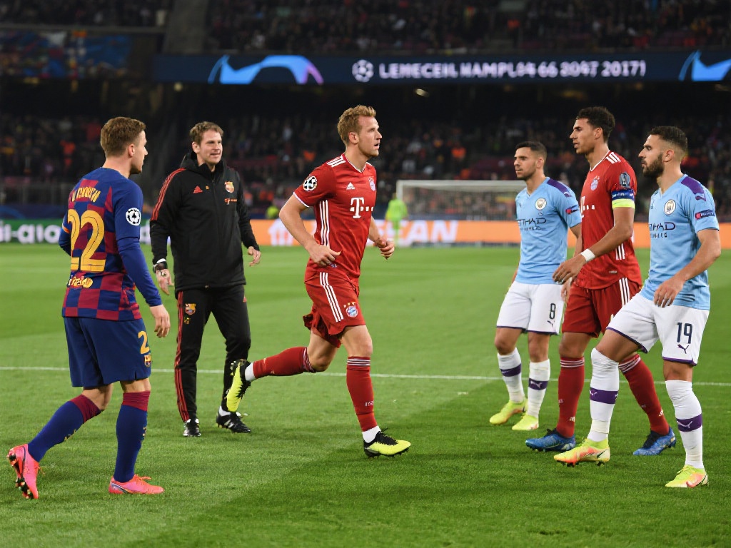 在足球比赛 在足球比赛